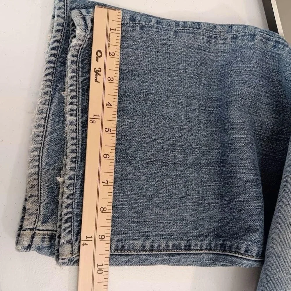 7 For All Mankind Jeans Mens 36x31 Blue Medium Wash Relaxed Straight Denim Pants